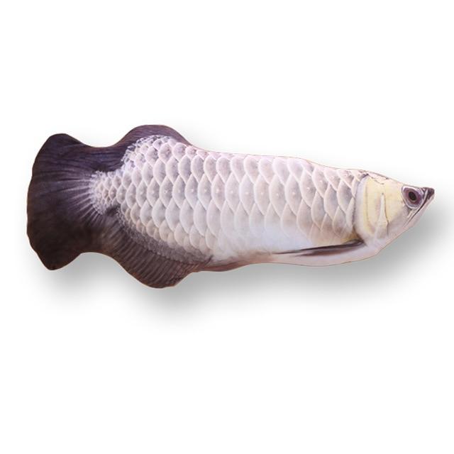 Pet Soft Plush Creative 3D Carp Fish Shape Cat Toy Gifts Catnip Fish Stuffed Pillow Doll Simulation Fish Playing Toy For Pet