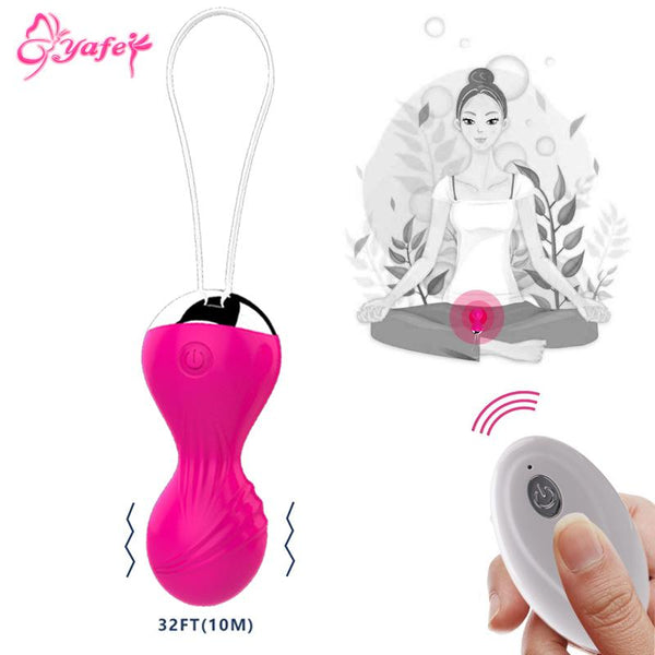 Vibrating Egg Exercise Tighten Vaginal Kegel Balls Wireless Remote Ben Wa Ball Vibrator Geisha Ball Simulator Sex Toys for Women