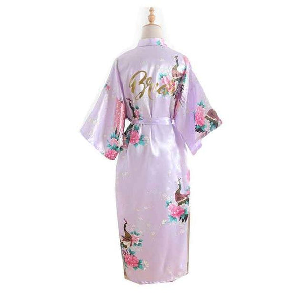 Silk Bridesmaid Bride Robe Maid Of Honor Robe Mother Of The Robes Women Satin Wedding Kimono Sexy Nightgown Dress Woman Bathrobe