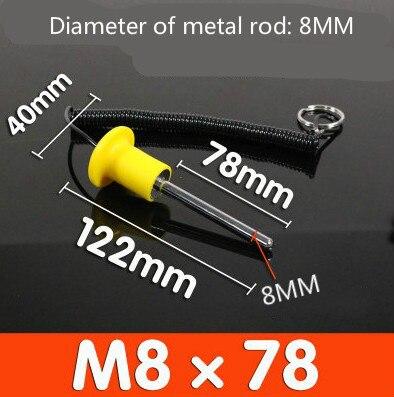 Fitness Equipment Accessories Belt Line Magnetic Bolt Counterweight Block Thumb Latch Pull Out Pin Strength Training Screw Bolt