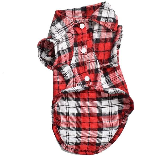 Plaid Cat Clothes Summer Fashion Cat Shirts Coat For Small Cats Shirt Clothing Puppy Kitten Outfits Pet Dog Clothes