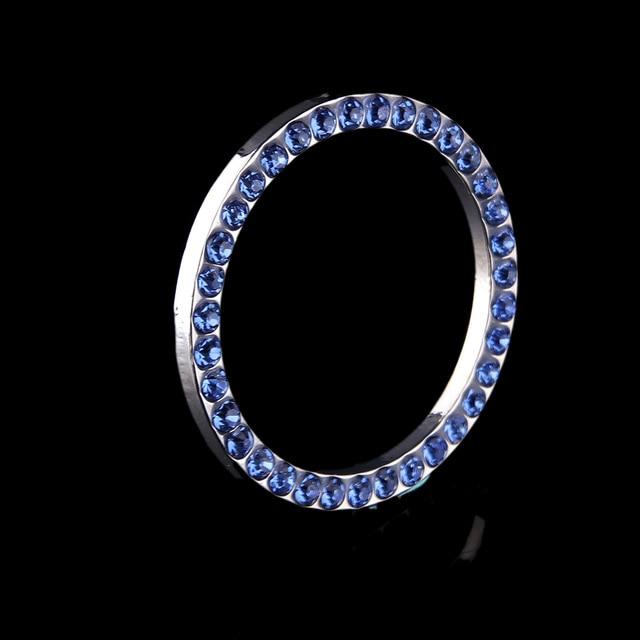 Car SUV Bling Decorative Accessories Automobiles Start Switch Button Decorative Diamond Rhinestone Ring