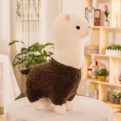 Lovely 28cm Cartoon Alpaca Plush Doll Toy Fabric Sheep Soft Stuffed Animal Plush Llama Yamma Birthday Gift for Baby Kid Children