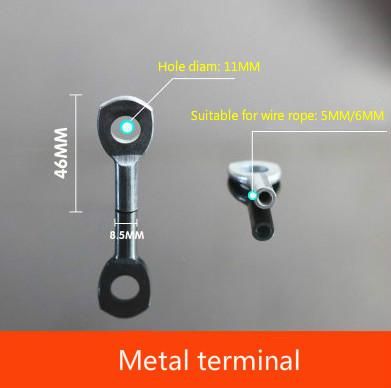 Steel Wire Accessories Gym Fitness Equipment Wire Rope Joints Anaerobic Exercise Metal Limit Ball Hollow Screw Terminals Gasket