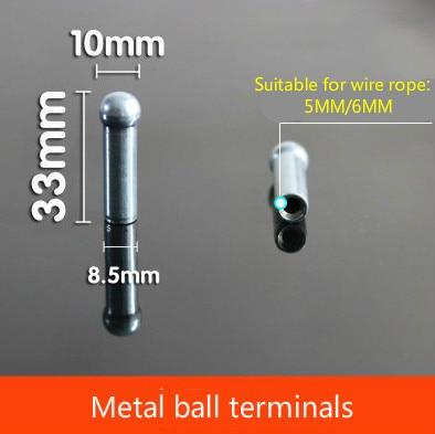 Steel Wire Accessories Gym Fitness Equipment Wire Rope Joints Anaerobic Exercise Metal Limit Ball Hollow Screw Terminals Gasket