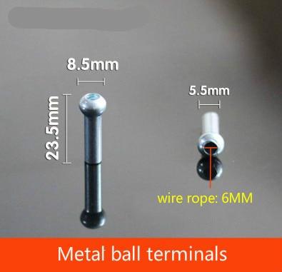 Steel Wire Accessories Gym Fitness Equipment Wire Rope Joints Anaerobic Exercise Metal Limit Ball Hollow Screw Terminals Gasket