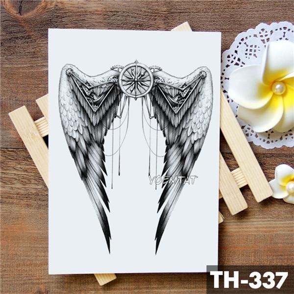 Family Rose Time clock Skull Temporary Tattoo Sticker Scorpion Tower Waterproof Tattoos Body Art Arm Fake Tatoo Men Wo