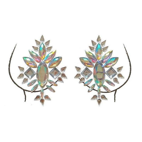 Resin Rhinestone Chest Glitter Sticker For Female Rhinestone Body Chest Tattoo Sticker Decoration Festival Party Ornaments