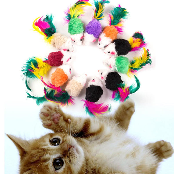 10 Pcs Cat toys False Mouse Interactive Mini Funny Animal Playing Toys For Cats Kitten
