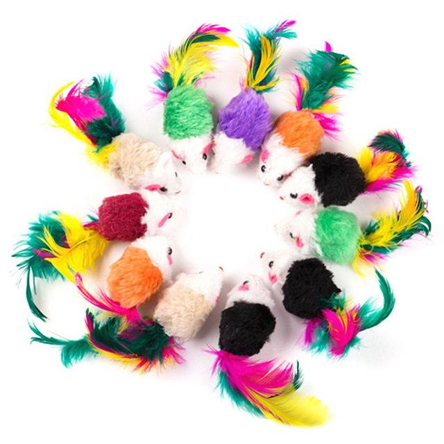 10 Pcs Cat toys False Mouse Interactive Mini Funny Animal Playing Toys For Cats Kitten