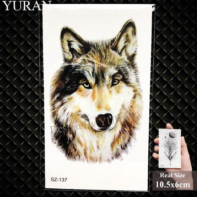 YURAN Black Iceberg Temporary Tattoo Stickers Mountain Arm Art Men Fake Tatoos Triangle Women Rivers Land Water Transfer Tattoo