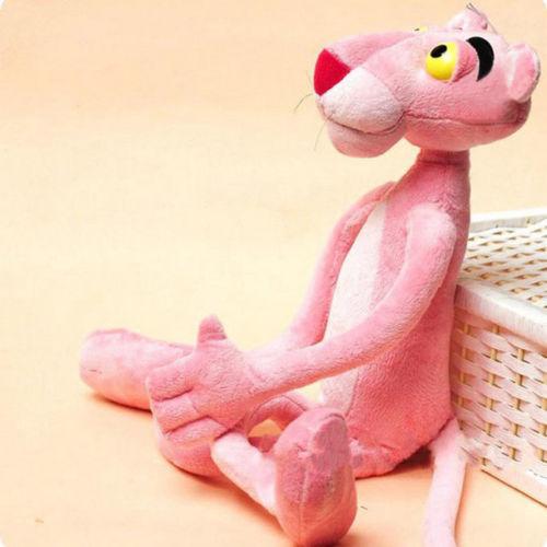 Fashion Cartoon leopard Pink Panther Stuffed Animal Plush Baby Toy Kid Doll Gift 38cm cute