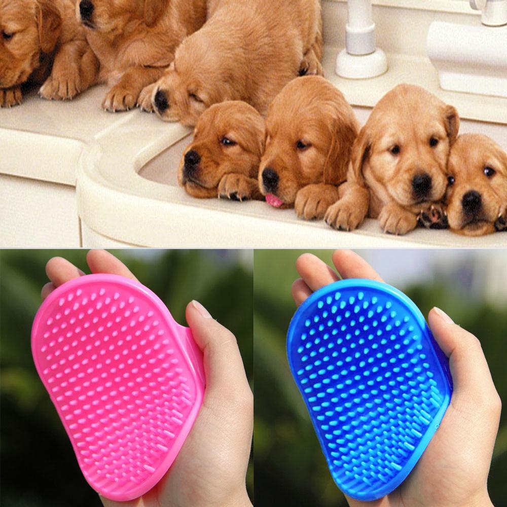 Pet Dog Cat Bath Brush Comb Rubber Glove Hair Fur Grooming Massaging Massage Mit Pet supplies dog products zwierzeta psy