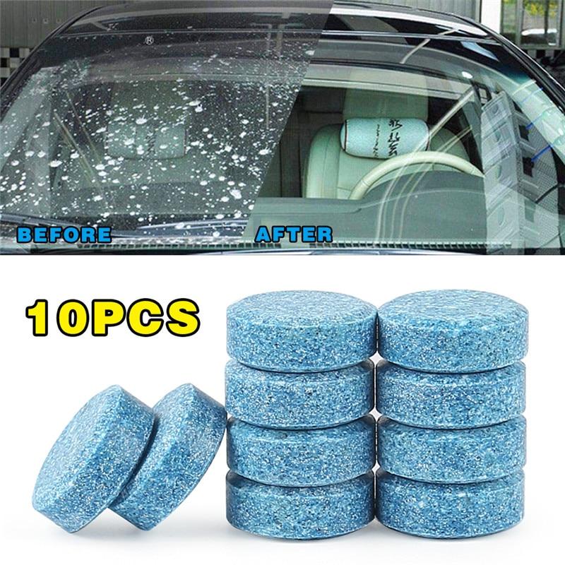 10PC/Pack(1PCS=4L )Car Cleaning Compact Glass Washer Detergent Effervescent Tablets Car Windshield Glass Cleaner Car Accessorie