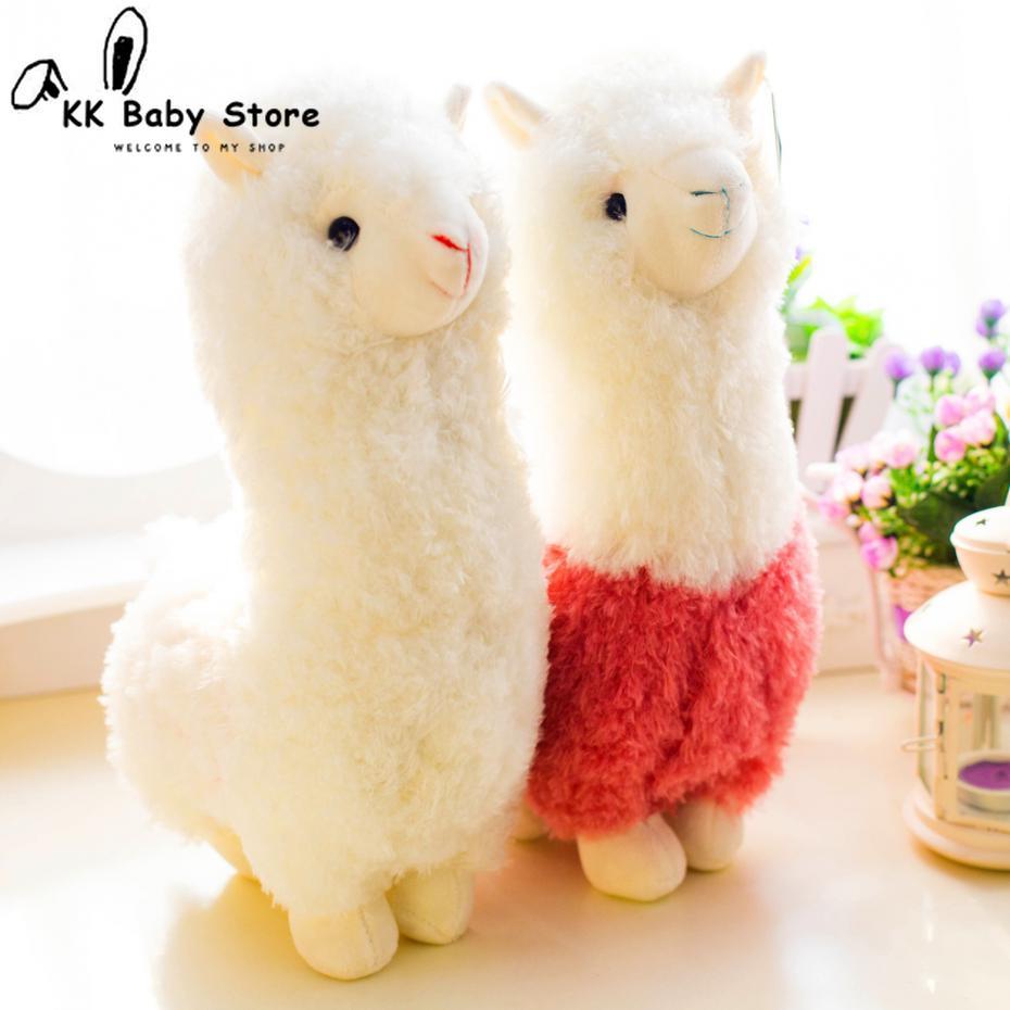 Lovely 28cm Cartoon Alpaca Plush Doll Toy Fabric Sheep Soft Stuffed Animal Plush Llama Yamma Birthday Gift for Baby Kid Children