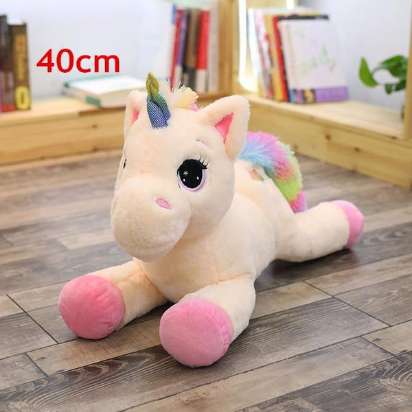 40-110cm Stuffed Animal Baby Dolls Kawaii Cartoon Rainbow Unicorn Plush toys Kids Present Toys Children Baby Birthday Gift