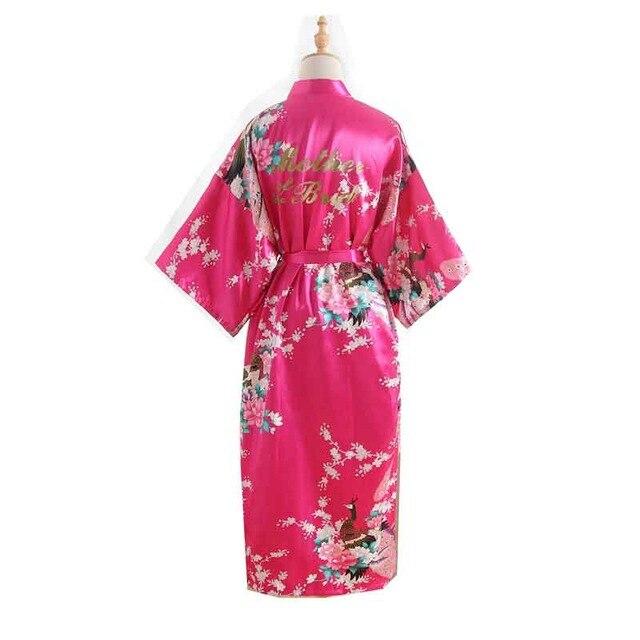 Mother Of The Bride Robes Maid of Honor Bridesmaid Robe New Satin Wedding Personalized Matching Bathrobe Sexy Floral Gift Robe