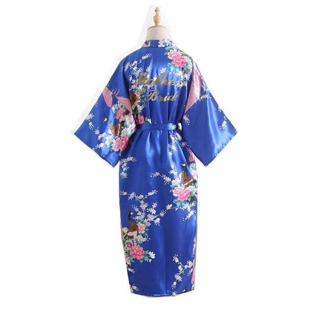 Mother Of The Bride Robes Maid of Honor Bridesmaid Robe New Satin Wedding Personalized Matching Bathrobe Sexy Floral Gift Robe