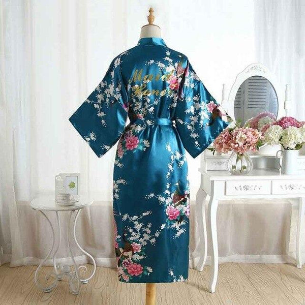 Mother Of The Bride Robes Maid of Honor Bridesmaid Robe New Satin Wedding Personalized Matching Bathrobe Sexy Floral Gift Robe