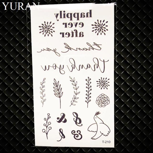25 Style Black Infinite Temporary Tattoo Stickers Women Hands Fake Tattoo Endless Men Finger Waterproof Tatoos Small Paste