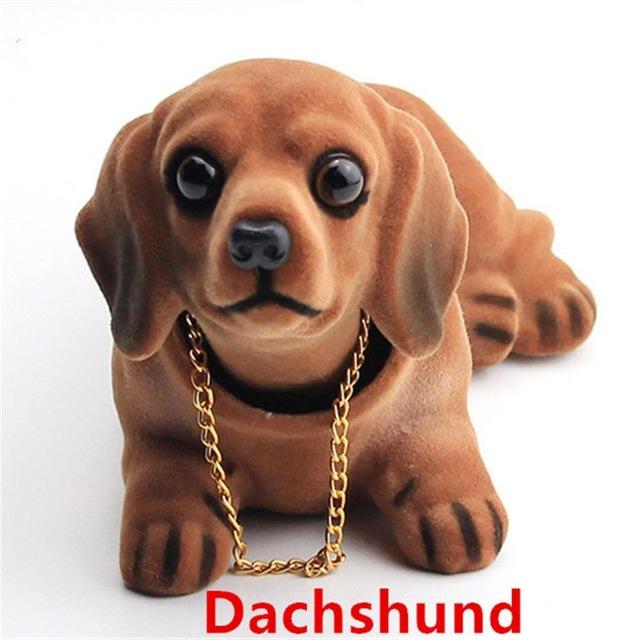 Car Ornaments Nodding Dog Auto Dashboard Shaking Head Dog Car Styling Bobblehead Dog Dash Toy Rocking Head Dog Car Accessories