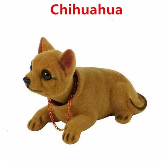 Car Ornaments Nodding Dog Auto Dashboard Shaking Head Dog Car Styling Bobblehead Dog Dash Toy Rocking Head Dog Car Accessories