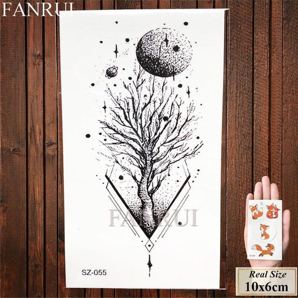 Tiger Face Design Women Tattoos Temporary Body Art Water Transfer Tatoos Fake Animals Men Ankle Sexy Arm Tattoo Makeup Tips