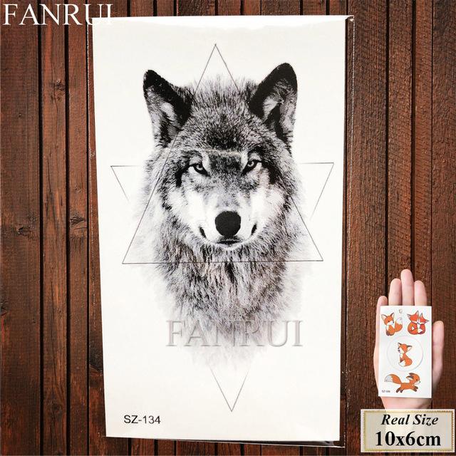 Tiger Face Design Women Tattoos Temporary Body Art Water Transfer Tatoos Fake Animals Men Ankle Sexy Arm Tattoo Makeup Tips