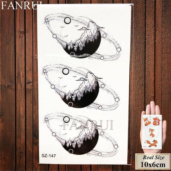 Tiger Face Design Women Tattoos Temporary Body Art Water Transfer Tatoos Fake Animals Men Ankle Sexy Arm Tattoo Makeup Tips