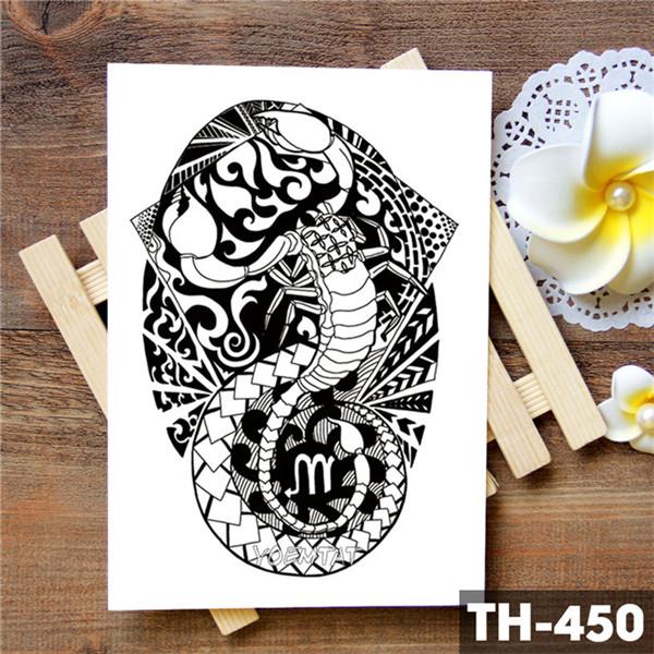 Tiger Skull Leopard dragon Waterproof Temporary Tattoo Sticker Wolf Animals Tattoos Body Art Arm Hand men Fake Tatoo