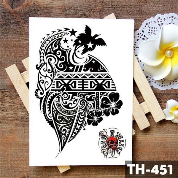 Tiger Skull Leopard dragon Waterproof Temporary Tattoo Sticker Wolf Animals Tattoos Body Art Arm Hand men Fake Tatoo