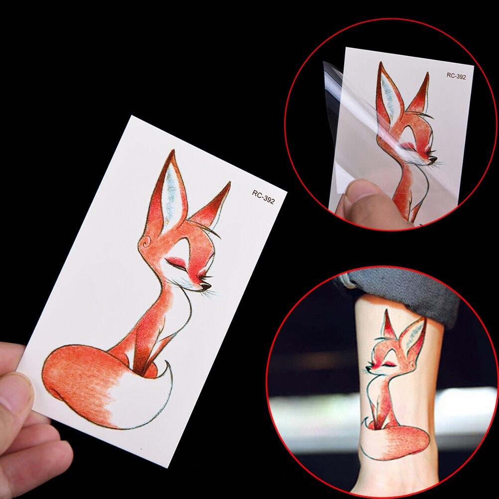 Waterproof Fox Sexy Harajuku Temporary Tattoo Body Art Fake Flash Tattoo Stickers