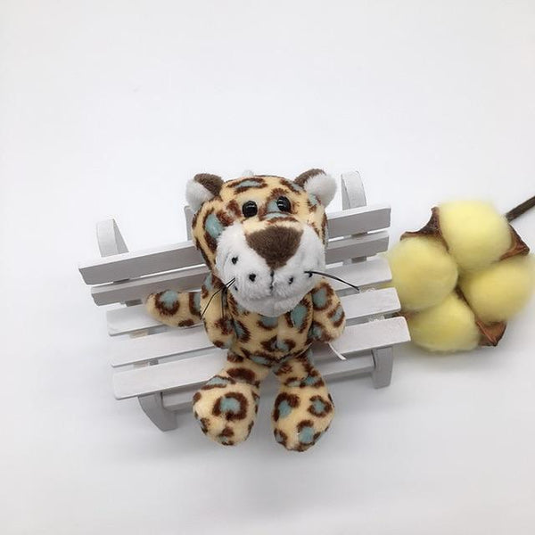 1PC 10cm NICI Jungle Brother Plush Keychains Toys Stuffed Tiger Elephant Plush Animals Phone Key Chain Bag Couple Pendant Doll