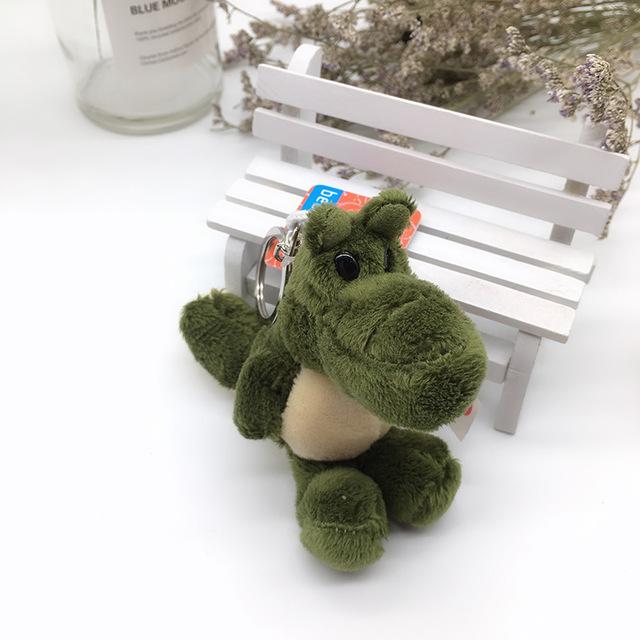1PC 10cm NICI Jungle Brother Plush Keychains Toys Stuffed Tiger Elephant Plush Animals Phone Key Chain Bag Couple Pendant Doll