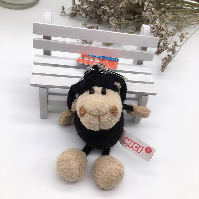 1PC 10cm NICI Jungle Brother Plush Keychains Toys Stuffed Tiger Elephant Plush Animals Phone Key Chain Bag Couple Pendant Doll