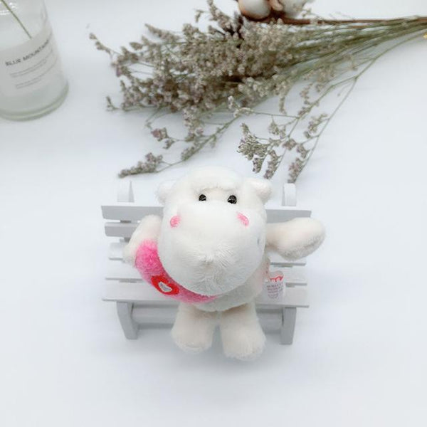 1PC 10cm NICI Jungle Brother Plush Keychains Toys Stuffed Tiger Elephant Plush Animals Phone Key Chain Bag Couple Pendant Doll
