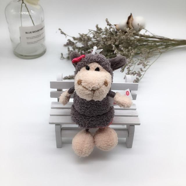 1PC 10cm NICI Jungle Brother Plush Keychains Toys Stuffed Tiger Elephant Plush Animals Phone Key Chain Bag Couple Pendant Doll