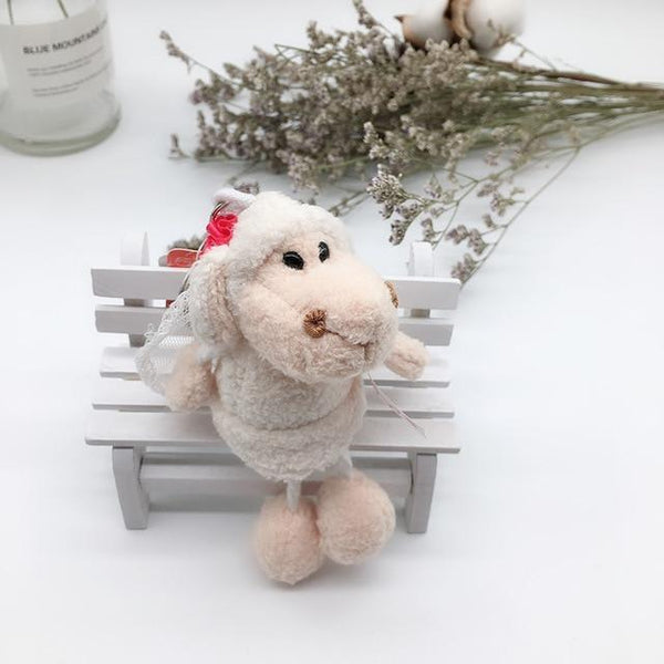 1PC 10cm NICI Jungle Brother Plush Keychains Toys Stuffed Tiger Elephant Plush Animals Phone Key Chain Bag Couple Pendant Doll