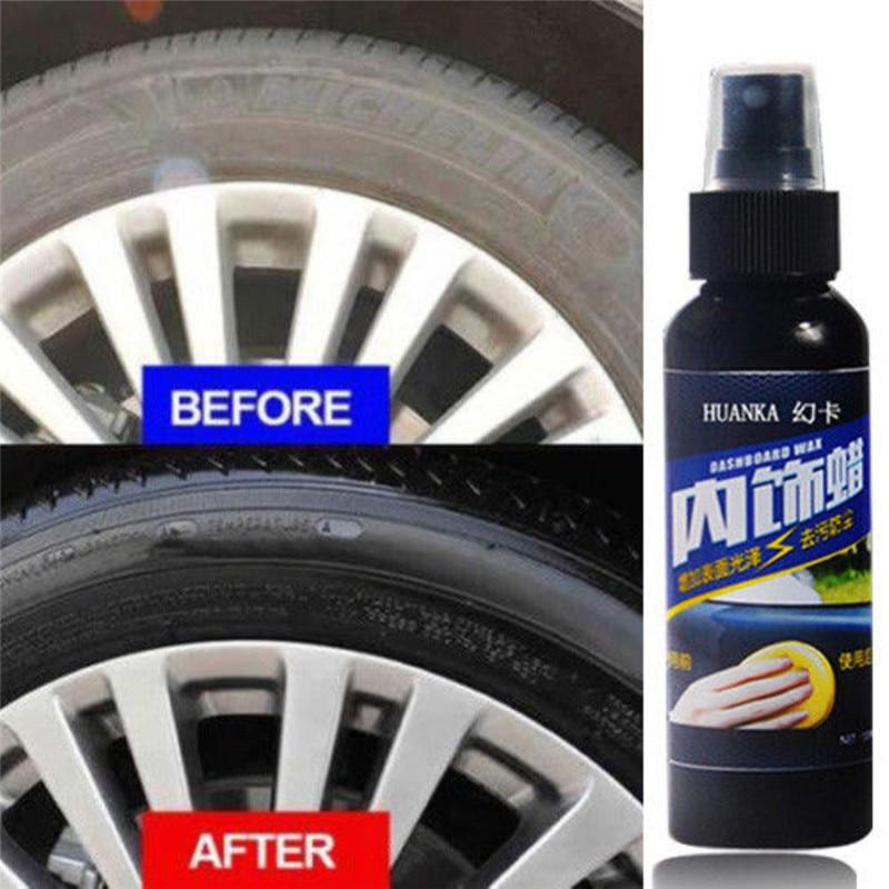 50/120ml Auto Car Interior Cleaning Tool Multifunctional Waxing Tire-wheel dedicated Refurbishing agent cleaner Car Accessories