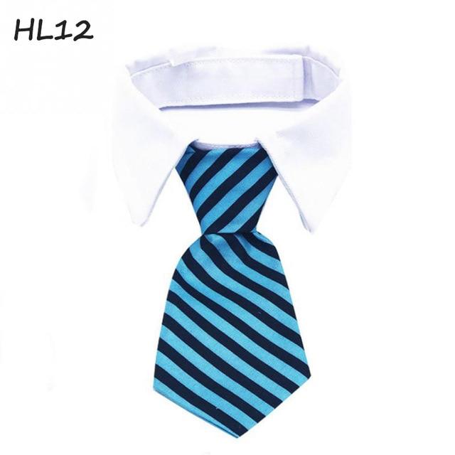 1 pcs Fashion Dog Cat Striped Bow Tie Collar Pet Adjustable Neck Tie For Party Wedding