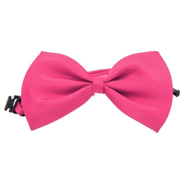 Multi Colors Cute Dog Puppy Cat Kitten Pet Toy Kid Solid Bow Tie Necktie Clothes Cat Dog Necktie Pets Grooming Accessories