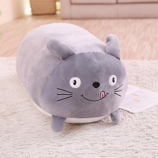 60/90CM New Giant Cute Plush Toys Stuffed Animal Doll Lovely Cat Dog Pig Toroto Sofa Pillow Cushion Kids Appease Toy Home Decor