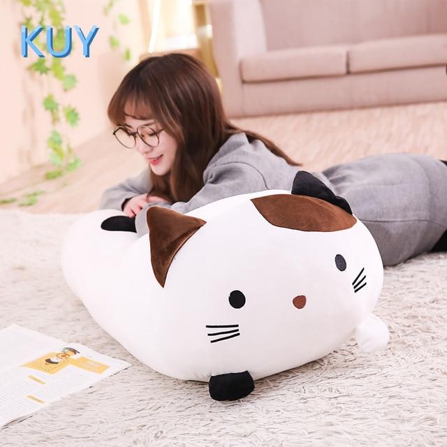 60/90CM New Giant Cute Plush Toys Stuffed Animal Doll Lovely Cat Dog Pig Toroto Sofa Pillow Cushion Kids Appease Toy Home Decor