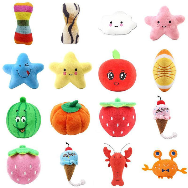 Creative Cute Pet Toy Vocal Plush Doll For Cats And Dogs Bite And Sleeping Companion Toys