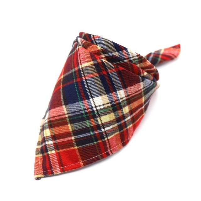 Dog Bibs For Small Dogs Puppy Bandanas Cotton Plaid Washable Pet Bandanas Scarf Bow Ties Collar Cat Middle Large Dog Grooming 20