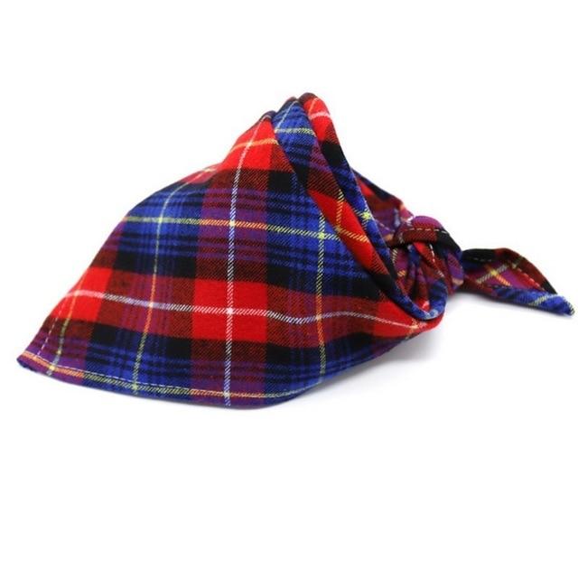 Dog Bibs For Small Dogs Puppy Bandanas Cotton Plaid Washable Pet Bandanas Scarf Bow Ties Collar Cat Middle Large Dog Grooming 20