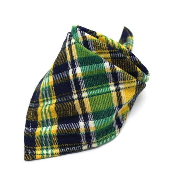 Dog Bibs For Small Dogs Puppy Bandanas Cotton Plaid Washable Pet Bandanas Scarf Bow Ties Collar Cat Middle Large Dog Grooming 20