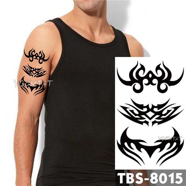 Waterproof Temporary Tattoo men's fire tatoo eagle lotus Mandala eye flame totem 12*19cm Water Transfer Fake tatto for man