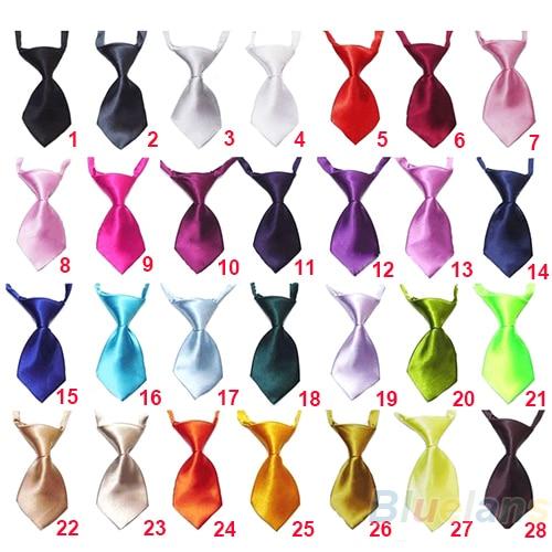Transer Adjustable Dog Cat Pet Lovely Adorable Grooming Tie Necktie 28 Pure Colors Grooming Bow Tie
