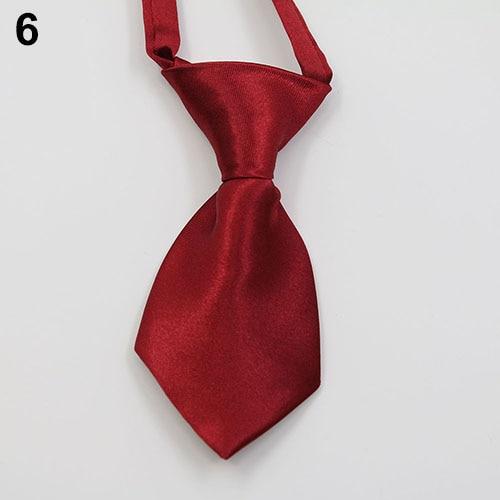 Transer Adjustable Dog Cat Pet Lovely Adorable Grooming Tie Necktie 28 Pure Colors Grooming Bow Tie